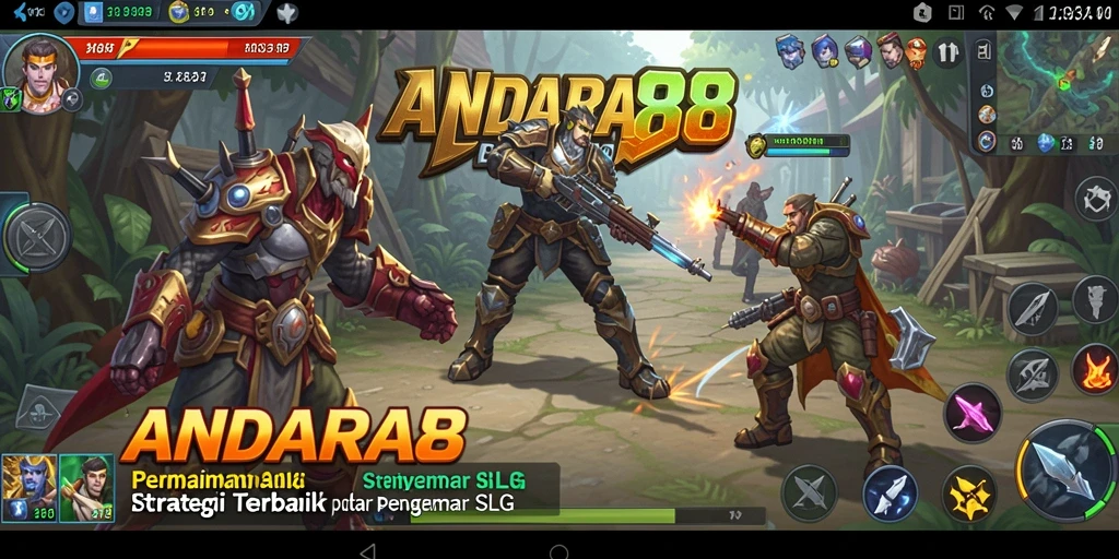 Screenshot gameplay ANDARA88 menunjukkan aksi pertempuran strategi yang menarik.