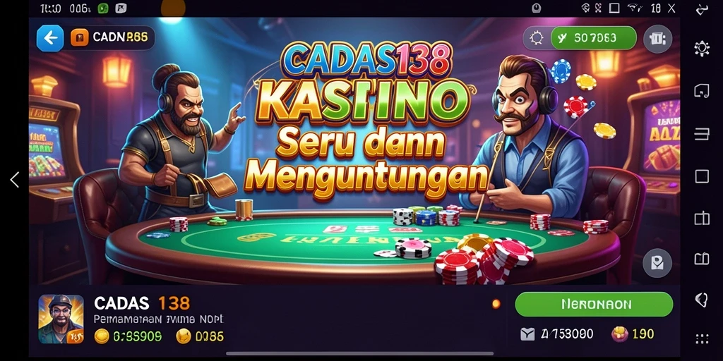 Tangkapan layar gameplay seru di CADAS138 dengan suasana Kasino.