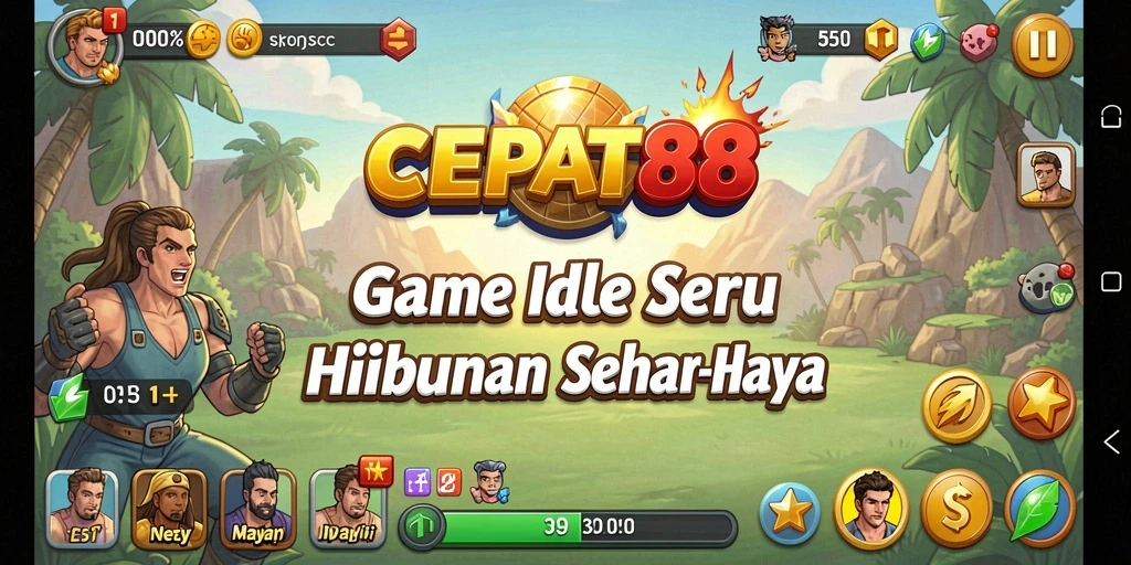 Screenshot gameplay <strong>CEPAT88</strong> menampilkan aktivitas pengelolaan sumber daya yang seru.