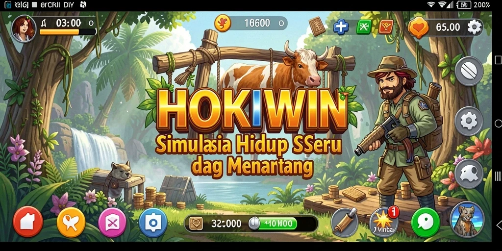 Tampilan gameplay seru HOKIWIN yang penuh dengan tantangan.