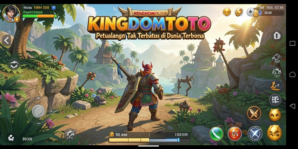 Tampilan dunia Open World yang menakjubkan di KINGDOMTOTO.