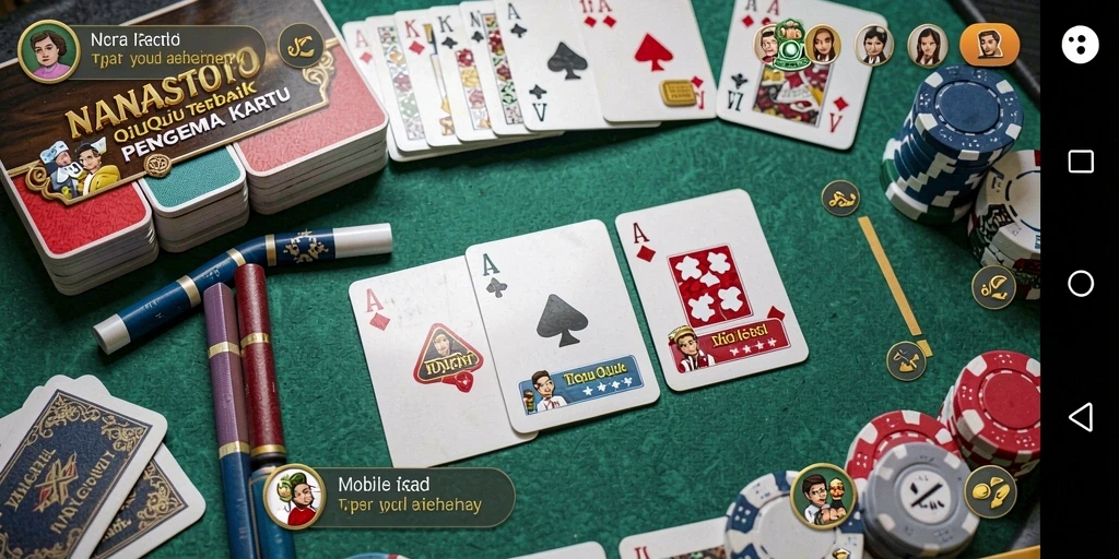 Tangkapan layar gameplay QiuQiu yang menarik di NANASTOTO.