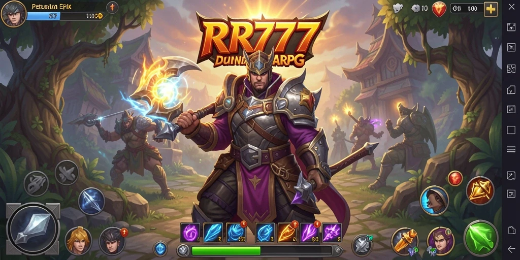 Tampilan gameplay menarik RR777 dengan grafis menawan dan aksi seru.