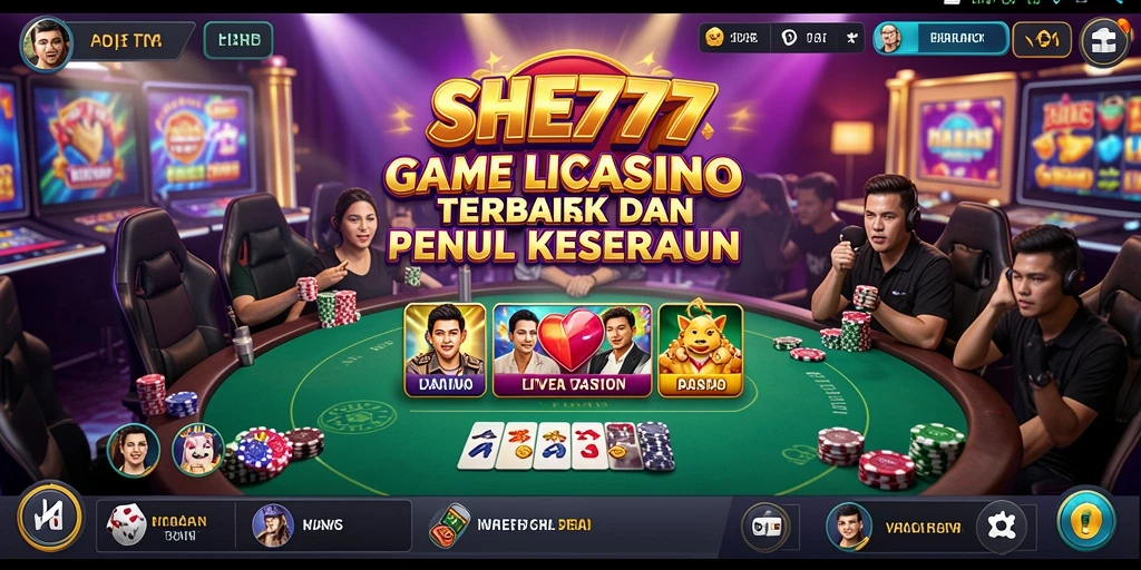 Screenshot gameplay SHE777 yang menarik pada Live Casino.